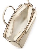 Robinson Large Zip-Top Tote Bag, New Ivory