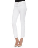 Slim Ankle Jeans, White
