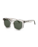 Composite Geometric Sunglasses, Light Gray