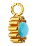 Turquoise Cabochon & Topaz Bezel Enhancer