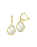18K Mother-of-Pearl Earrings