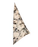 Botanica Floral Cotton-Blend Scarf, Rose/Black