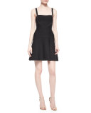 Fit-and-Flare Bandage Dress