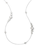 Stella Mother-of-Pearl & Diamond Station Necklace, 37"