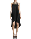 Kyara Jersey High-Low Halter Dress 