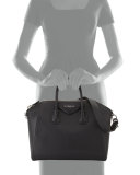 Antigona Medium Sugar Satchel Bag, Black