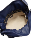 Flamenco Small Knot Bucket Bag, Navy