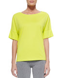 Short Dropped-Sleeve Tee