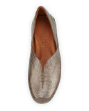 Soleful Casual Leather Slip-On, Antique Pewter