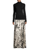 Printed Long Full Skirt