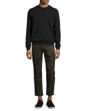 Camo-Print Utility Cargo Pants 
