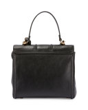 Jiji Small Top-Handle Satchel Bag, Black
