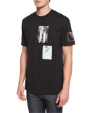 Colombian-Fit Photograph Patch T-Shirt, Black