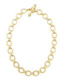 Rimini Gold 19k Link Necklace, 17"L