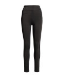 Colorblocked High-Rise Leggings, Gray/Black