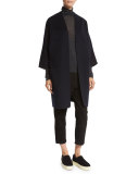 Reversible Wool-Cashmere Cardigan Coat