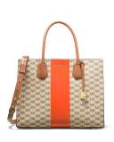 Mercer Large Striped Logo-Print Convertible Tote Bag, Multi
