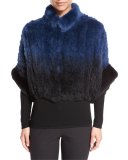 Knit Rabbit Fur Bolero