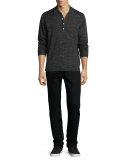 FoolProof Slim Straight-Leg Denim Jeans, Towne Black