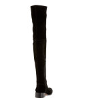 Stacy Over-the-Knee Lace-Up Boot, Black