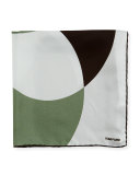 Block Pattern Silk Pocket Square