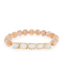 Rose Cat's Eye Stretch Bracelet