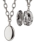 Premier Sterling Silver Locket Necklace, 18"