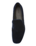 Bray Velvet Smoking Loafer, Twilight