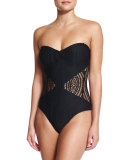 Bonita Crochet Cutout One-Piece Swimsuit