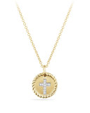 Cross Necklace with Diamonds in 18k Gold