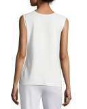 Scoop-Neck Knit Tank, New Ivory