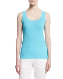 Scoop-Neck Ribbed Tank