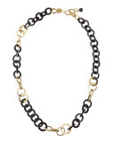 Mawani Dark Horn & Bronze Necklace 