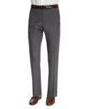 Benson Standard-Fit Lightweight Trousers, Gray