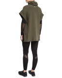 Seamless Long-Sleeve Mesh-Panel Tee