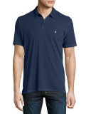 Short-Sleeve Peace Polo Shirt, Navy