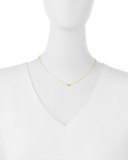 Bee Bezel-Diamond Pendant Necklace