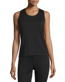 Milano Knit Contour Tank, Caviar