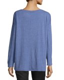 Long-Sleeve Slubby Organic Jersey Top