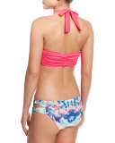 Bocas Cross-Halter Swim Top, Watermelon