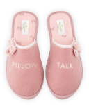 barrone pillow talk speech slipper, antique rose