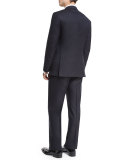 Satin Peak-Lapel Tuxedo, Navy