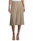 Wide-Leg Cropped Pants