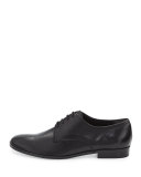 Maye Leather Lace-Up Oxford, Black