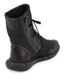 Qasa Men's High-Top Sneaker Boot, Black