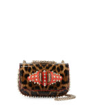 Sweet Charity Patent Leather Shoulder Bag, Brown Leopard