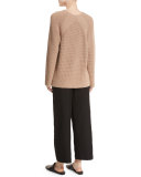High-Waist Cropped Wide-Leg Pants