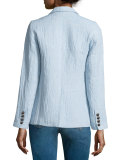 Dickens One-Button Blazer, Chambray