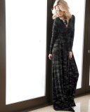 CLSSC LONG CAFTAN LS DRESS