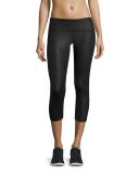 Airbrush Glossy Capri Sport Leggings